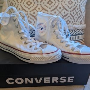 Converse All Star Chuck Taylor High Tops White Brand New